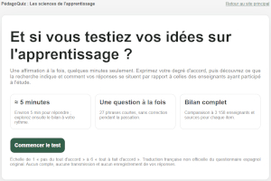 capture d'écran de PédagoQuiz